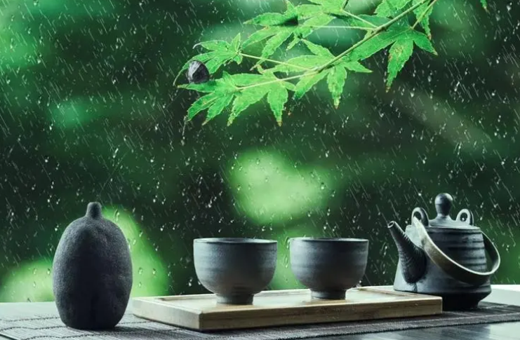 适合下雨天喝茶时发朋友圈的句子，格外有意境