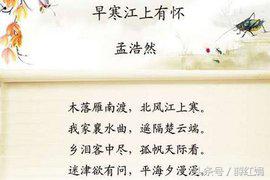 早寒江上有怀（原文及译文）